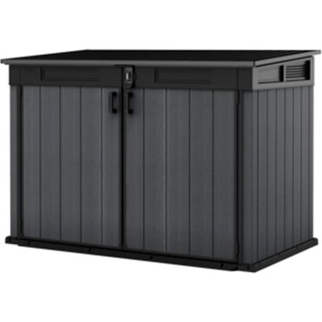 Keter – Armoire de jardin en résine 2020L – Dimensions 190,5x109,3x132,5 cm – Couvercle à ouverture assistée – Verrouillable pour sécurité