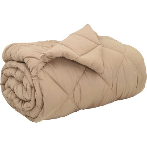 Duvet d'hiver Taupe 140 x 200 cm Microfibre