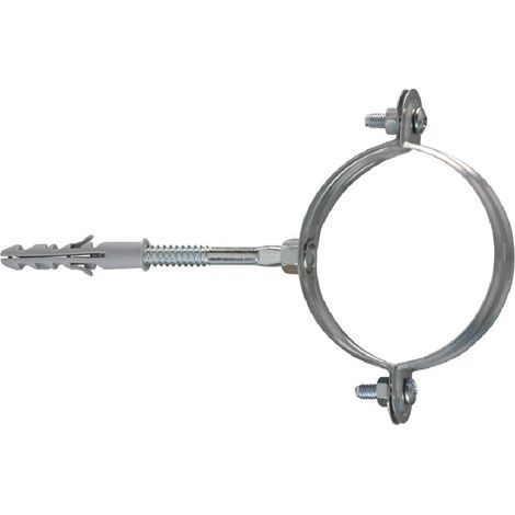 COLLARE PER TUBI PLUVIALI 80MM - FISCHER - ZINCATO COMPLETO