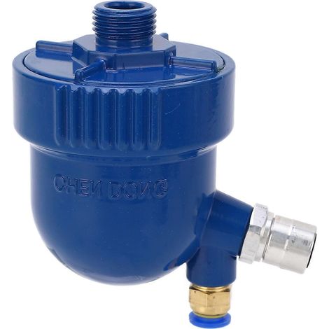 Luftkompressor-Ablaufvorrichtung mit Feinfilter, Gehäuse aus Aluminiumlegierung, energiesparend, G1/2 Zoll (8 mm) Ablaufvorrichtung