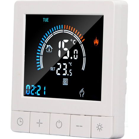 Intelligenter und programmierbarer LCD-Thermostat mit präziser Steuerung der Warmwasserbereitung, geeignet für Zuhause, Büro und Einkaufszentrum, AC 90–240 V, mit WLAN (1/5)