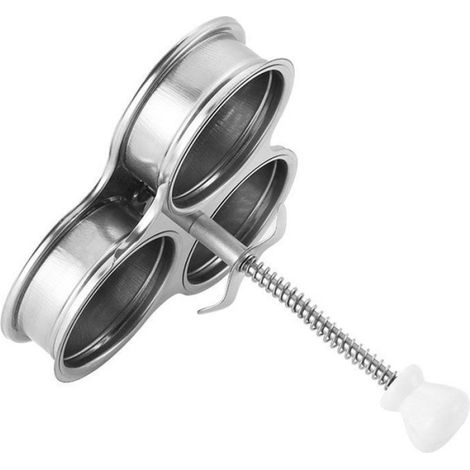 Rvs Eieretstomer Pour Eieret Poached Cooker Pour Ontbijt Brunch Efficiënte Veilige Eieretmaker Pour Thuis Kantoor of Picknick Femeo (1/5)