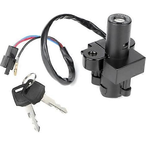 Un verrou universel pour contacteur d'allumage de moto compatible avec CBR1100XX CB1000F CBR1000F VFR750F RC36 VFR800Fi NX500 650, avec 2 clés. (1/4)