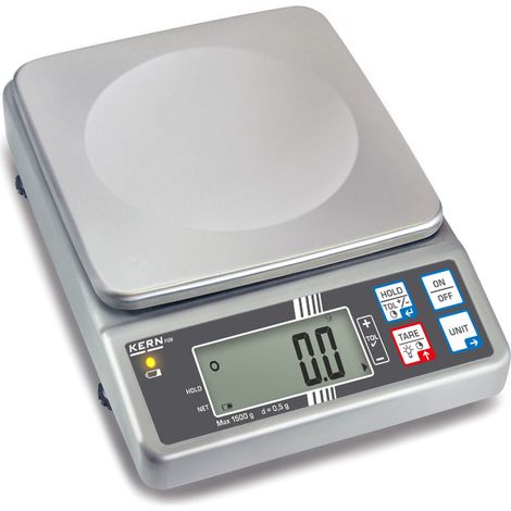 KERN Edelstahl-Tischwaage FOB 1.5K0.5 (1/2)