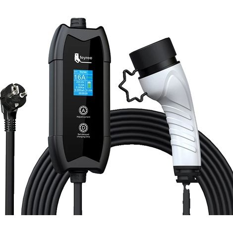 Chargeur EV Feyree, Capacité de Charge 16A, Puissance 3,5KW, Type2 (1/2)