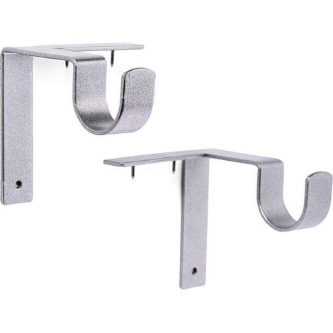 Gardinenstangenhalterung ohne Bohren – Maximale Traglast 9 kg – Für Fenster mit einer Mindesttiefe von 1,3 cm – 2er-Pack (1/5)