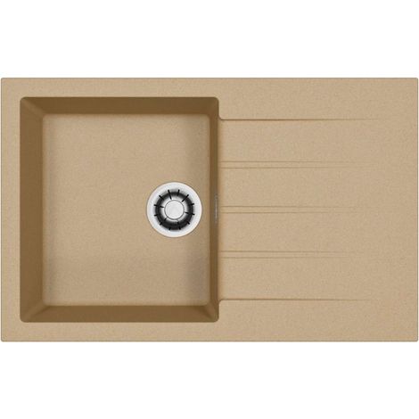 Alveus Cadit - Evier en granit 79x50 cm, Quick-Close, clay 1148855 (1/2)