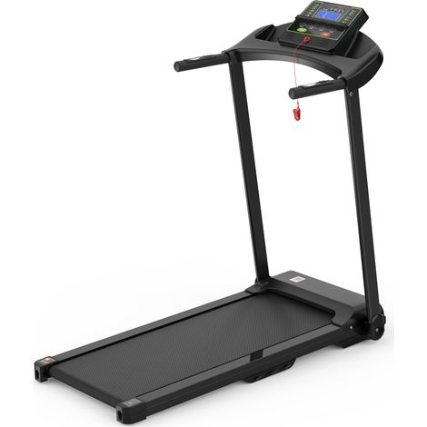 Tapis de course électrique pliable pour la maison jusqu’à 12 km/h, avec écran LED, support pour application et tablette, tapis de marche compact pour la maison et le bureau, Treadmill, APP (1/5)