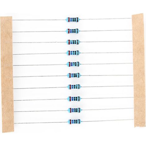 Sortiment an Metallfilmwiderständen (10–1 MΩ, 1/4 W, 1 % Toleranz) (1/5)