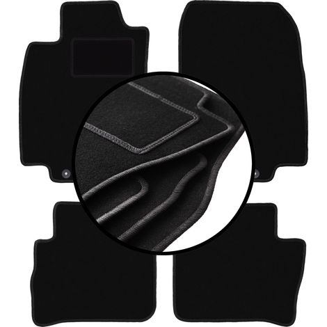 Komplettset Veloursmatten für: Nissan Tiida C11 Fließheck, Limousine (2004-2012)