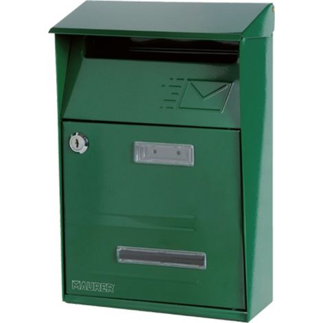 CASSETTA POSTA POSTALE BUCA PER LETTERE DA ESTERNO IN ACCIAIO VERNICIATO 34540V VERDE (34542)