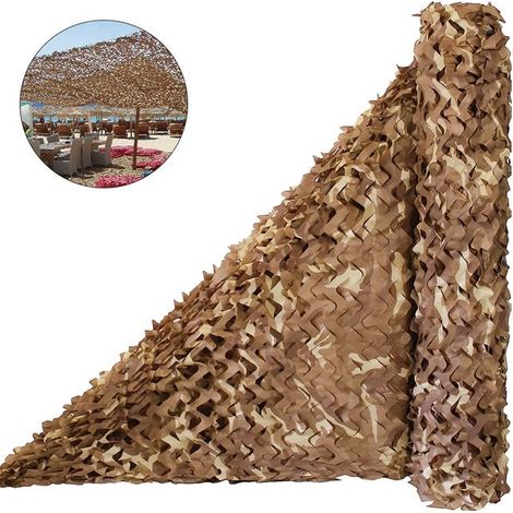 Red de camuflaje para la jungla, red de ocultación para caza y acampada – ideal para protección solar – 3 x 4 metros