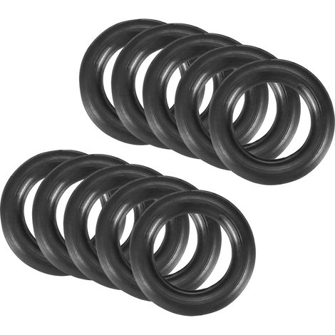 15x9x3mm Nitrile Rubber O-Rings 10 Pieces Round Black (1/5)