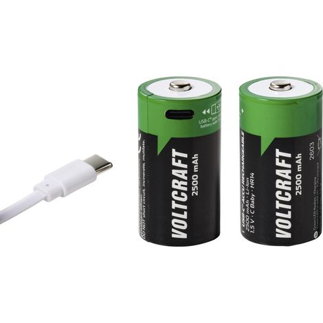 VOLTCRAFT Baby (C)-Akku Li-Ion 2500 mAh 1.5 V 2 St. (1/5)