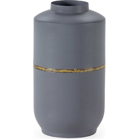 Vase élégance gris doré antique - Gris antique avec dorure élégante (1/3)