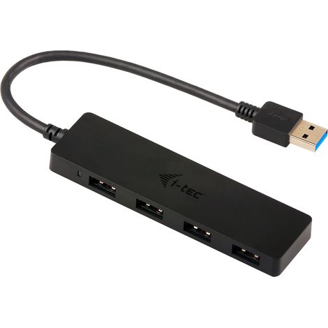 i-tec Advance U3HUB404 hub di interfaccia USB 3.2 Gen 1 (3.1 Gen 1) Type-A 5000 Mbit/s Nero (1/4)