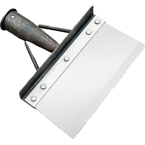 Pelle plate de jardin robuste à lame tranchante pour le nettoyage de la pelouse extérieure (20 cm). (1/5)