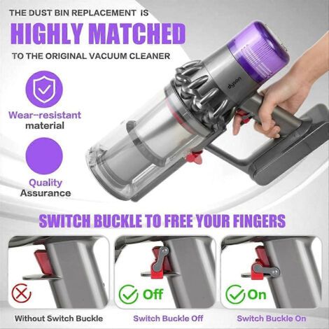 NALOOKAMIC Grand bac à poussière pour aspirateur V15 SV14 SV15 SV22. Remplacez le bac à poussière par un filtre HEPA.