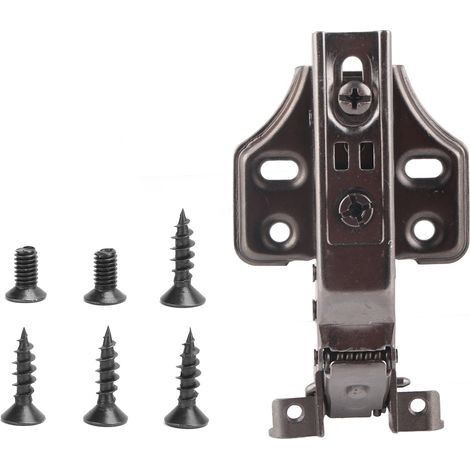 Geräuschloses hydraulisches Türscharnier mit Aluminiumrahmen, kein Bohren erforderlich, Beschlag für Schrank- oder Kleiderschranktüren
