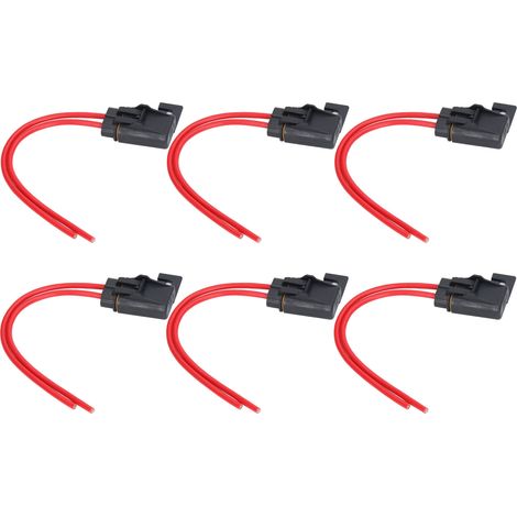 6 porte-fusibles en ligne étanches IP66 12AWG 30A pour faisceau électrique voiture bateau (1/5)