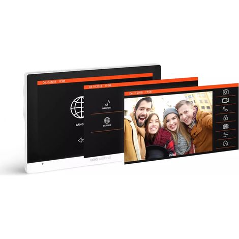 Scs Sentinel – Interphone vidéo filaire 7 pouces – Badges RFID – Vision nocturne – Platine de rue grand angle IP55 – Garantie 5 ans