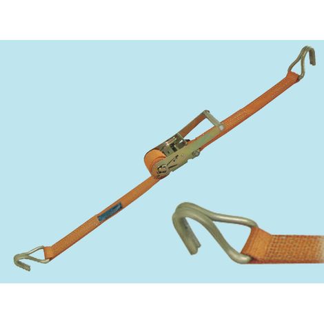 CINGHIA MM.25 CON FIBBIA DI ANCORAGGIO E CRICCHETTO ART.8180 - mt.4 (1/7)