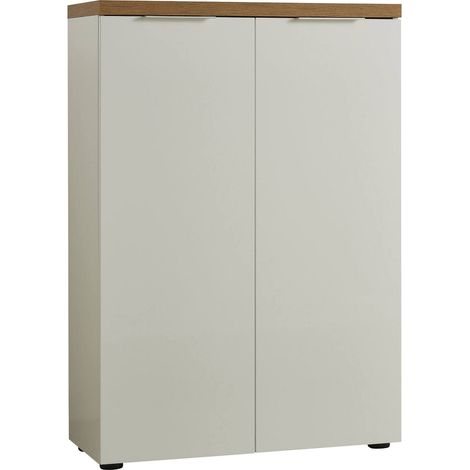 Scarpiera Dublino, Mobile Portascarpe 22 Ripiani, 21 Paia Made in Italy, 34x80x115h cm Bianco Lucido (1/5)