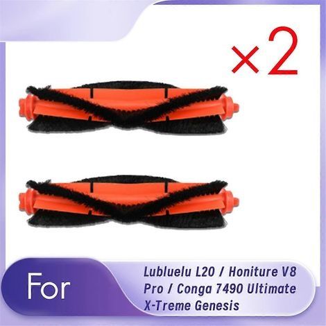 Lot de 2 brosses à rouleau pour balai Lubluelu L20 / Honiture V8 Pro / Conga 7490 Ultimate X-Treme Genesis (1/5)