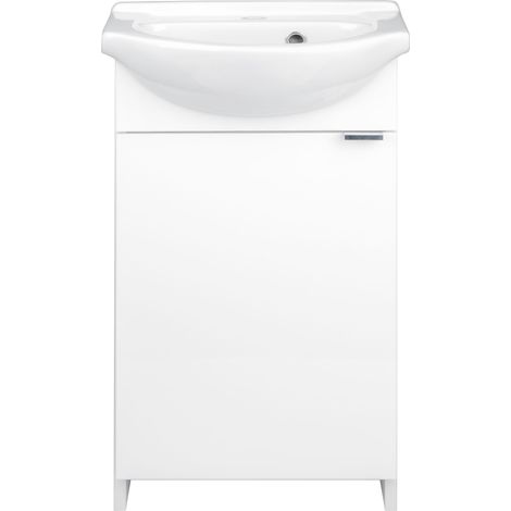 Mobile bagno a terra con lavabo 40 Kredo bianco