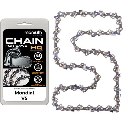Chaîne pour tronçonneuse 45 cm 1,5 mm 0,325" 72TG pour Mondial V5 (1/4)