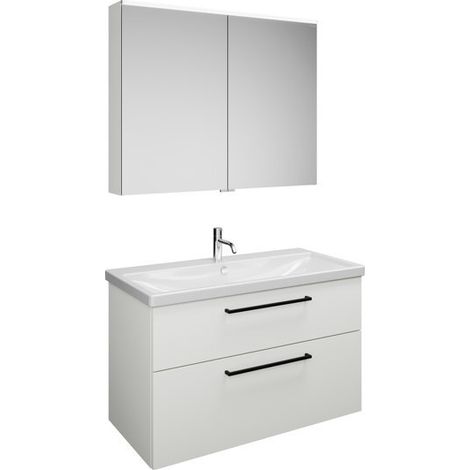 burgbad Eqio Set, bestehend aus Spiegelschrank,