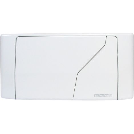 Plaque pour re'servoir de toilette redi double chasse 280x160mm bouton poussoir salle de bain