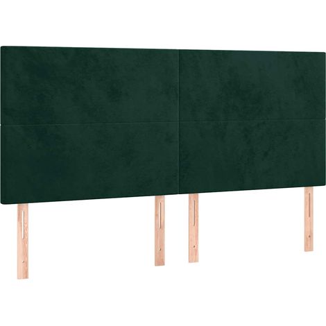 Maison Exclusive - Cabecero Terciopelo Verde Oscuro 180x5x118/128