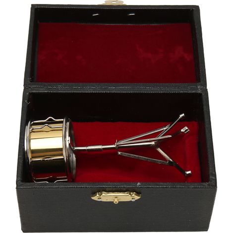 Modèle miniature de caisse claire en cuivre, ornement décoratif d'instrument de musique pour maison de poupée, bibliothèque ou bureau, doré (1/5)