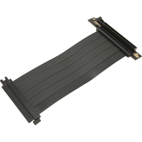 20 cm langes rechtwinkliges PCIe 4.0 x16 Verlängerungskabel, flexibel und schnell für GPUs (1/5)