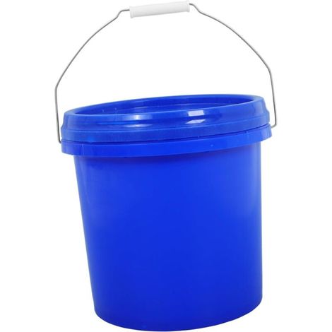 Seau Rond avec Couvercle pour Stockage Alimentaire Peinture Eau Conteneur