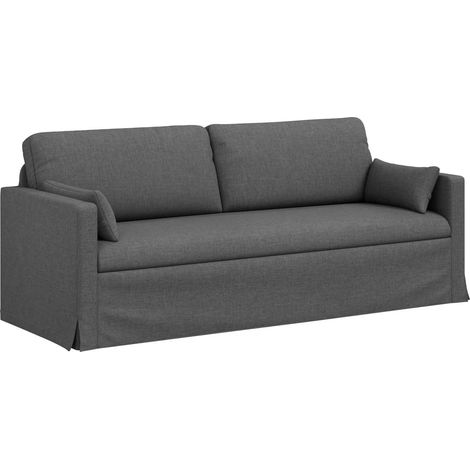 Canapé Gris foncé 198 x 78 x 80 cm tissu (1/5)