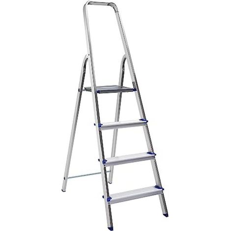 Scala Alluminio 4 Gradini Piuma Portata 100Kg (1/2)