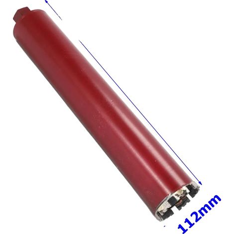 Broca de diamante para perforación, versátil para hormigón y ladrillo, perforación eficiente en seco y húmedo, 112 mm (1/2)