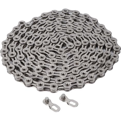11-fach galvanisierte, vollhohle 1/2x11/128 Zoll 116-gliedrige Fahrradkette für Mountainbikes und Rennräder (1/5)