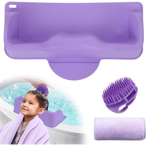 Lavabo Silicona pour Laver les Cheveux à Domicile, Lavabo Portable pour Cheveux Portable Bac à Shampoing Bassin pour évier et Baignoire Adapté aux Personnes âgées Enfants Femmes Enceintes (1/5)