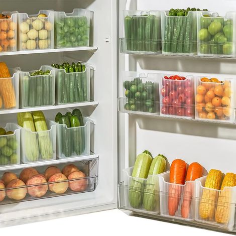 Kühlschrank Organizer Set 6pcs Door Aufbewahrungsbox Küche (1/5)