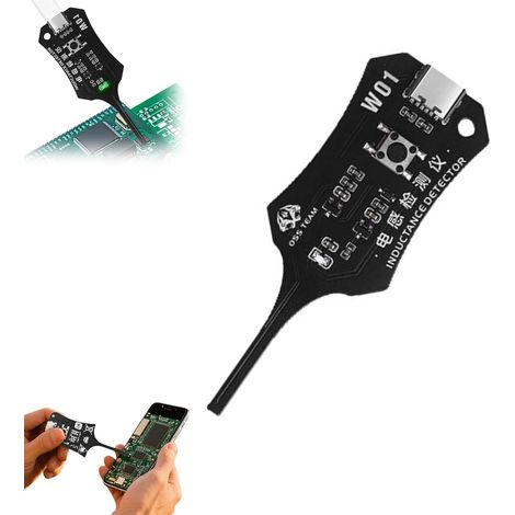 Testeur D'inductance Testeur Électrique Détecteur Haute Sensibilité Précis, Inductance Pour Carte Électronique De Ordinateur Pour Réparation De Circuits Imprimés Et Dépannage (Noir A1)