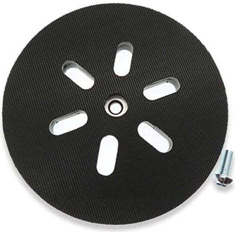 Plateau de ponçage de 150 mm - Pour ponceuse excentrique Bosch GEX 150 AC, PEX 15 AE, GEX 150 Turbo - 150 mm avec vis (1/4)