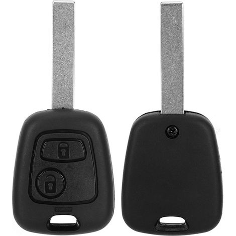 Carcasa para llave remota de 2 botones con ranura para Peugeot 307