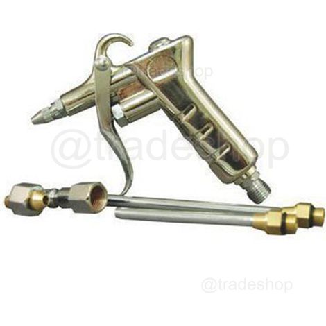 TrAdE Shop Traesio - Kit Set Pistola Per Compressore Soffiaggio Aria Con Accessori 5 Pezzi -