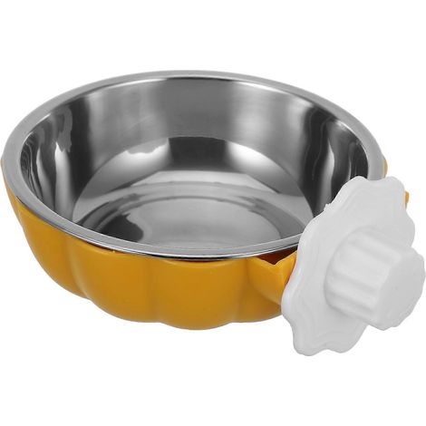 Accessoire pour cage à oiseaux : gamelle en acier inoxydable compatible avec les perroquets (1/5)
