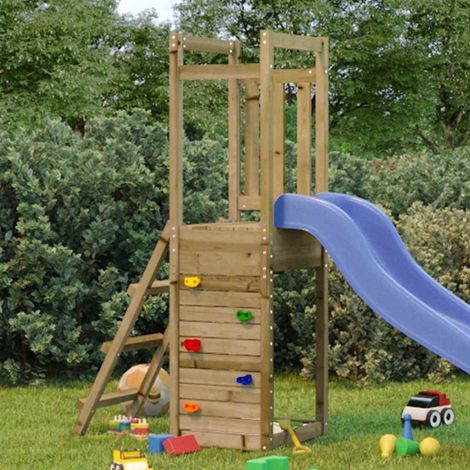 vidaXL Parque infantil de madera pino impregnada 53x46,5x169 cm (1/2)