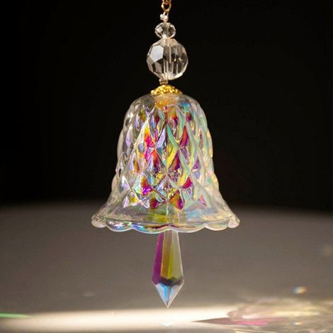 Carillon Éolien - Cloche En Verre Borosilicaté - Pour Fenêtre Jardin Balcon - 2 Pièces (1/5)