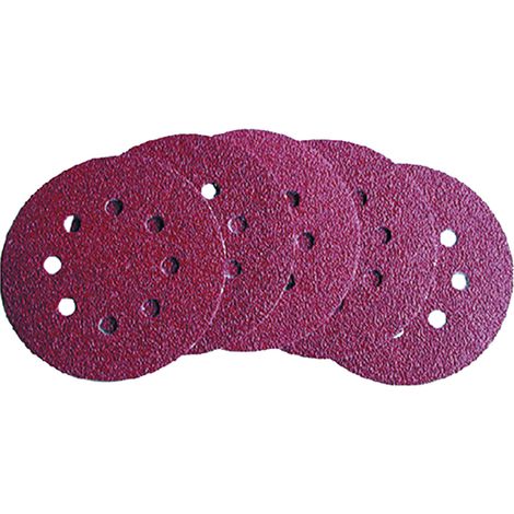 DISCO IN CARTA ABRASIVA CON VELCRO FORATO art. 349.85 - gr. 240 - PG